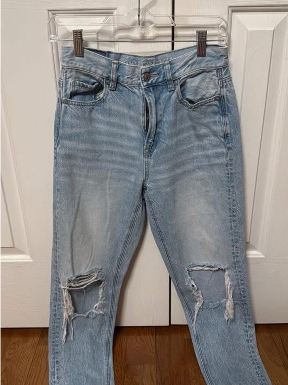 American Eagle Outfitters Light Blue Straight Leg Jeans